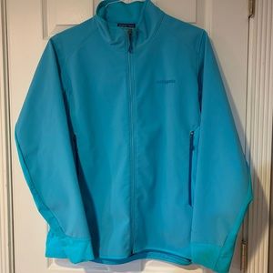 Patagonia Blue Womens Full Zip Jacket Polartec Windbloc Size Large
